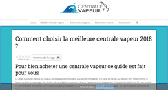 Desktop Screenshot of centralesvapeur.net