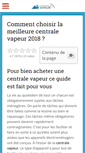 Mobile Screenshot of centralesvapeur.net